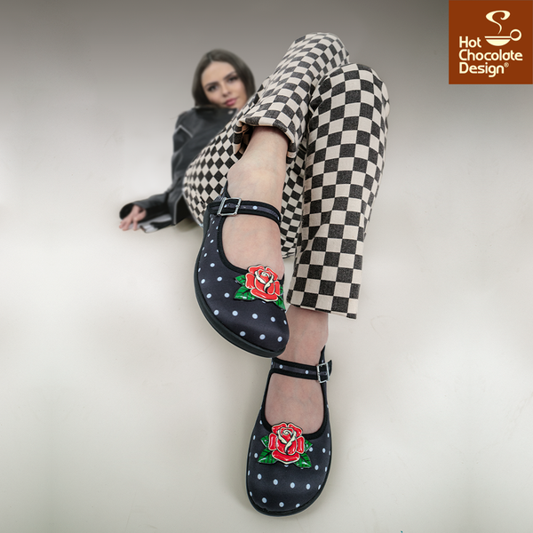 Hot Chocolate Design ROCKABILLY Women's Mary Jane Flat