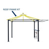 Shade N' Shelters 10' x 10' Conley Gazebo w/ Awning & Bar - Replacement Roof Frame Kit - Canopy Not Included