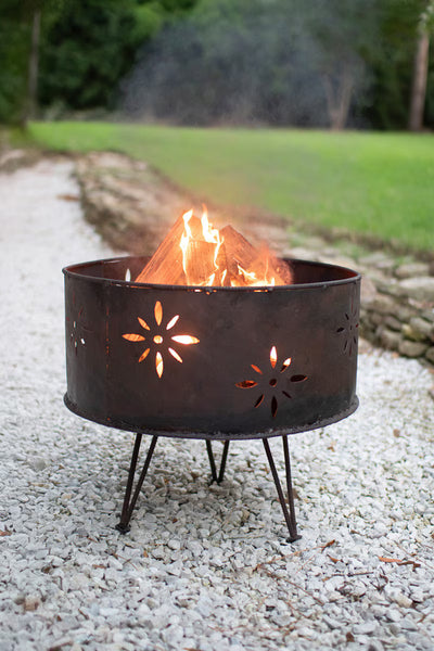 RUSTIC IRON FIRE PIT
