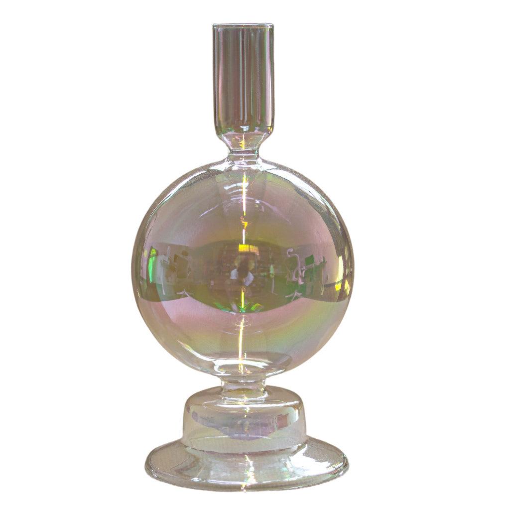Rainbow Prism Bauble Glass Candle Holders – Case of 12