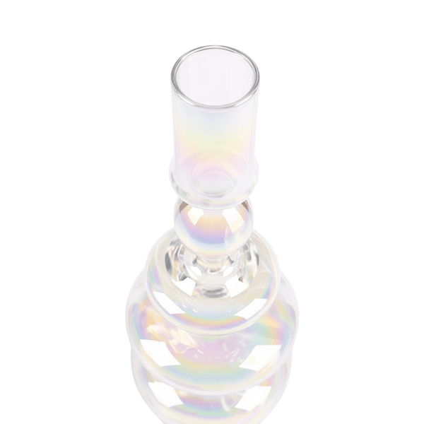 Rainbow Prism Glass Candle Holders – Pair
