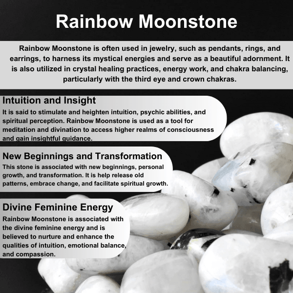 Rainbow Moonstone Pyramids (Bring Balance and compassion)