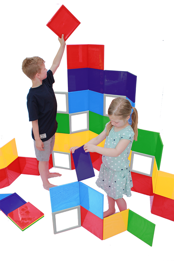 Rainbow Solids 76 pc School/Small Exhibit set