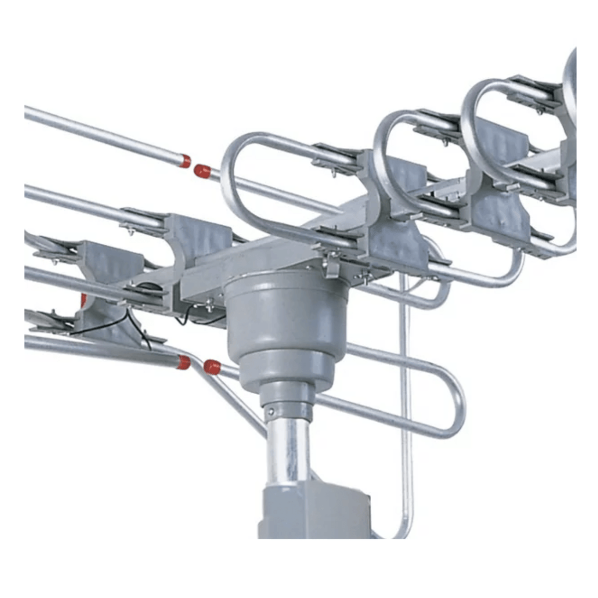 Supersonic 360-Degree HDTV Digital Amplified Motorized Antenna with Remote Control, Supports 2 TV Sets