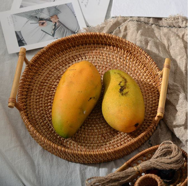 Wicker Rattan Tray
