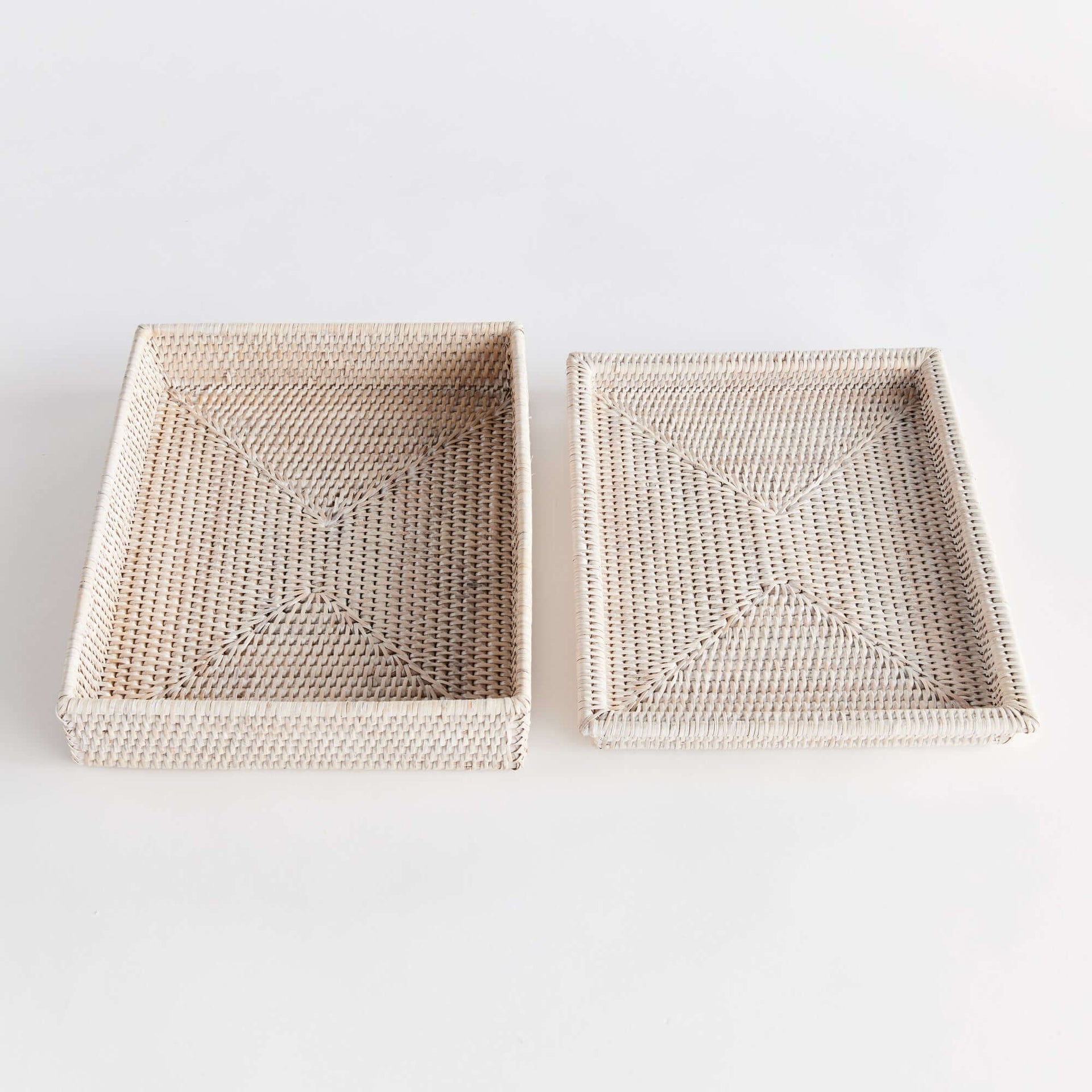 Rattan Lidded Letter Box for Home Office