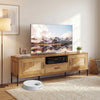 Rattan TV Stand for TVs up to 80