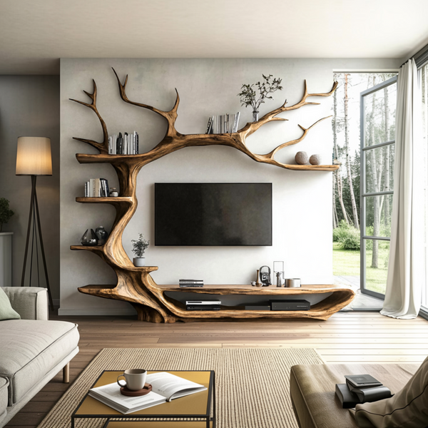 Ravenn Tree Branch Live Edge Solid Wood TV Console