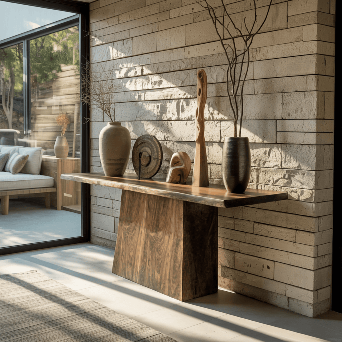 Ravine Edge II Solid Wood Console Table