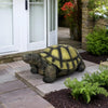 Concrete Turtle Garden Statues Painted Shell 16 Inch