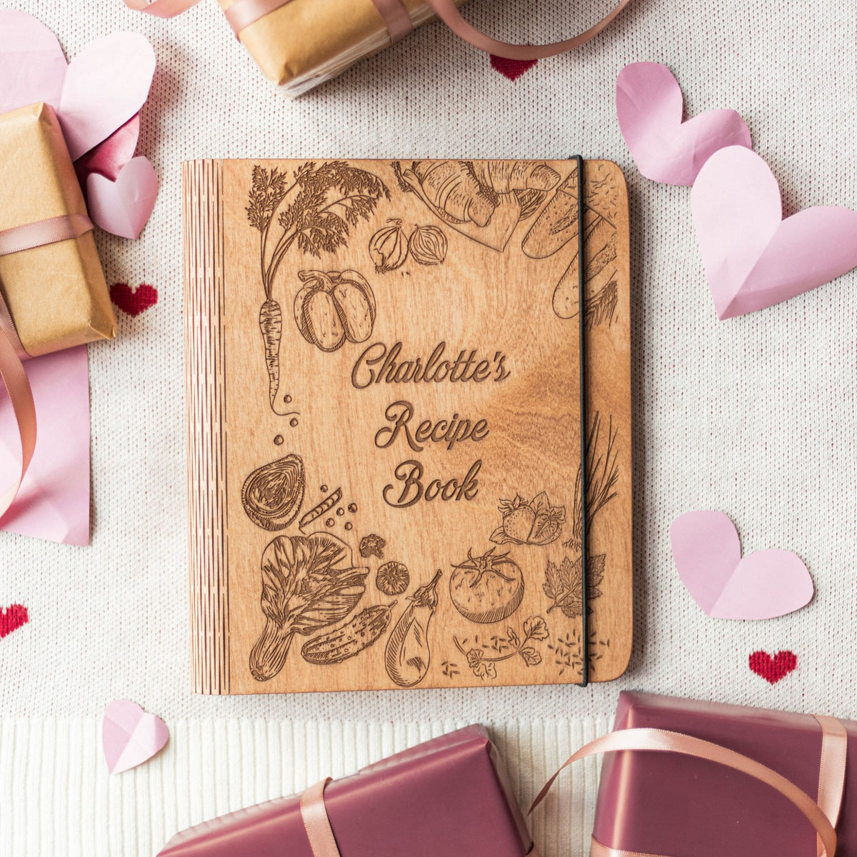 Wooden Recipe Book – Peppers Theme