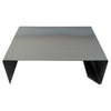 Rectangular Metal Coffee Table with storage Heavy Duty Raw Steel
