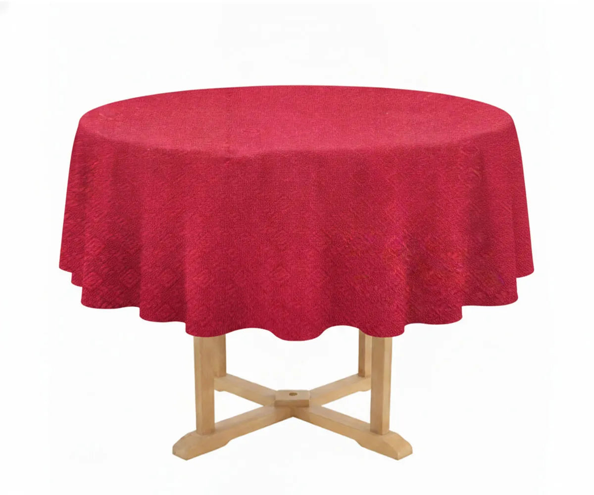 Round Block Print Tablecloths