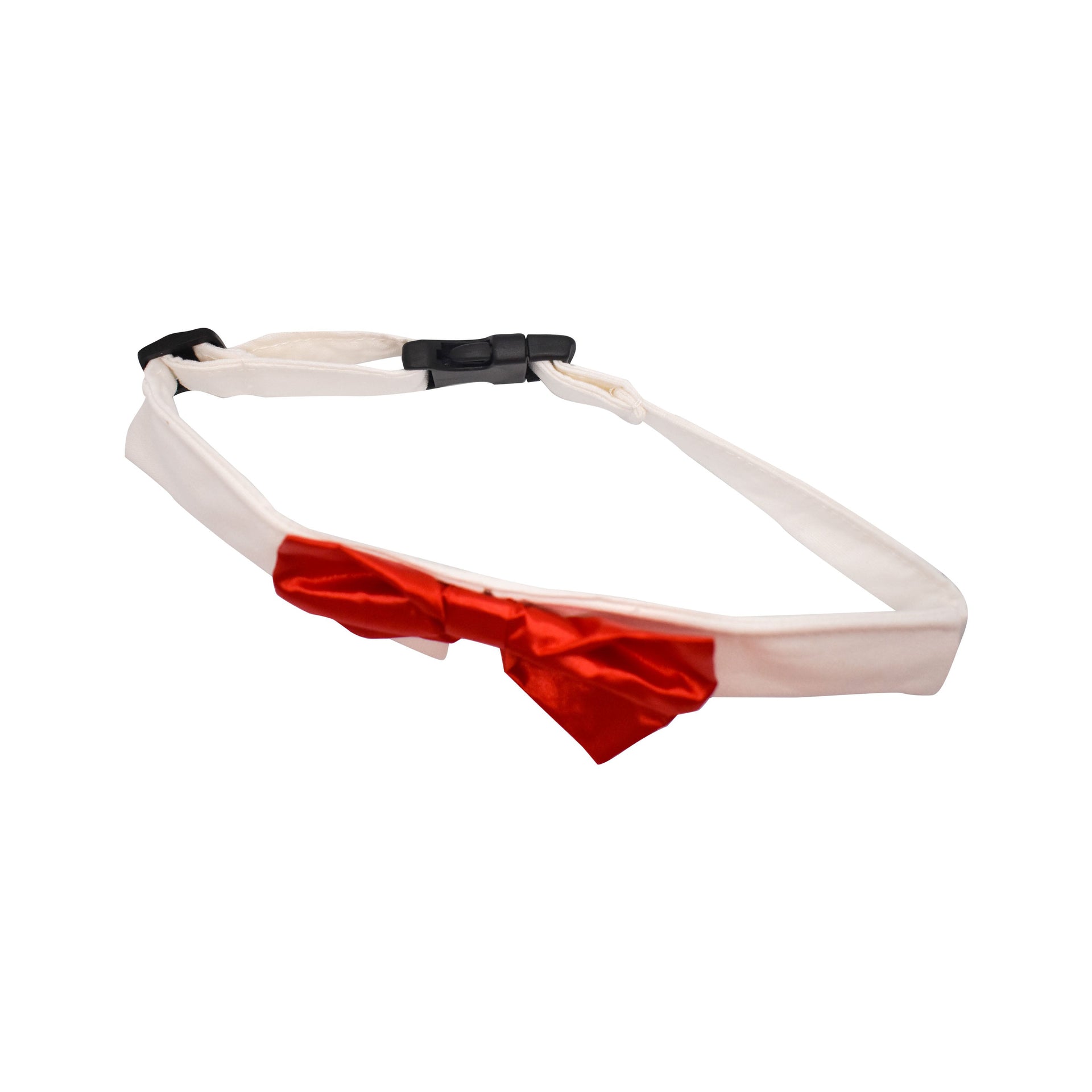 Red Satin Dog Bow Tie
