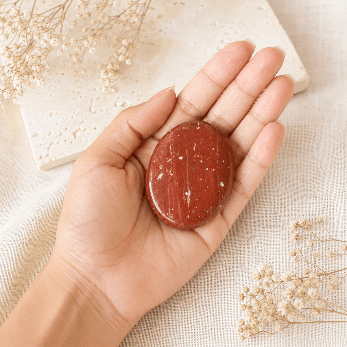 Red Jasper Pocket Stones (Generosity and Balance)