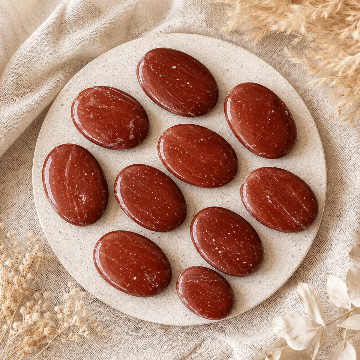 Red Jasper Pocket Stones (Generosity and Balance)