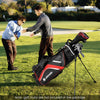 Lightweight Golf Stand Bag with 14 Way Top Dividers and 6 Pockets-Red