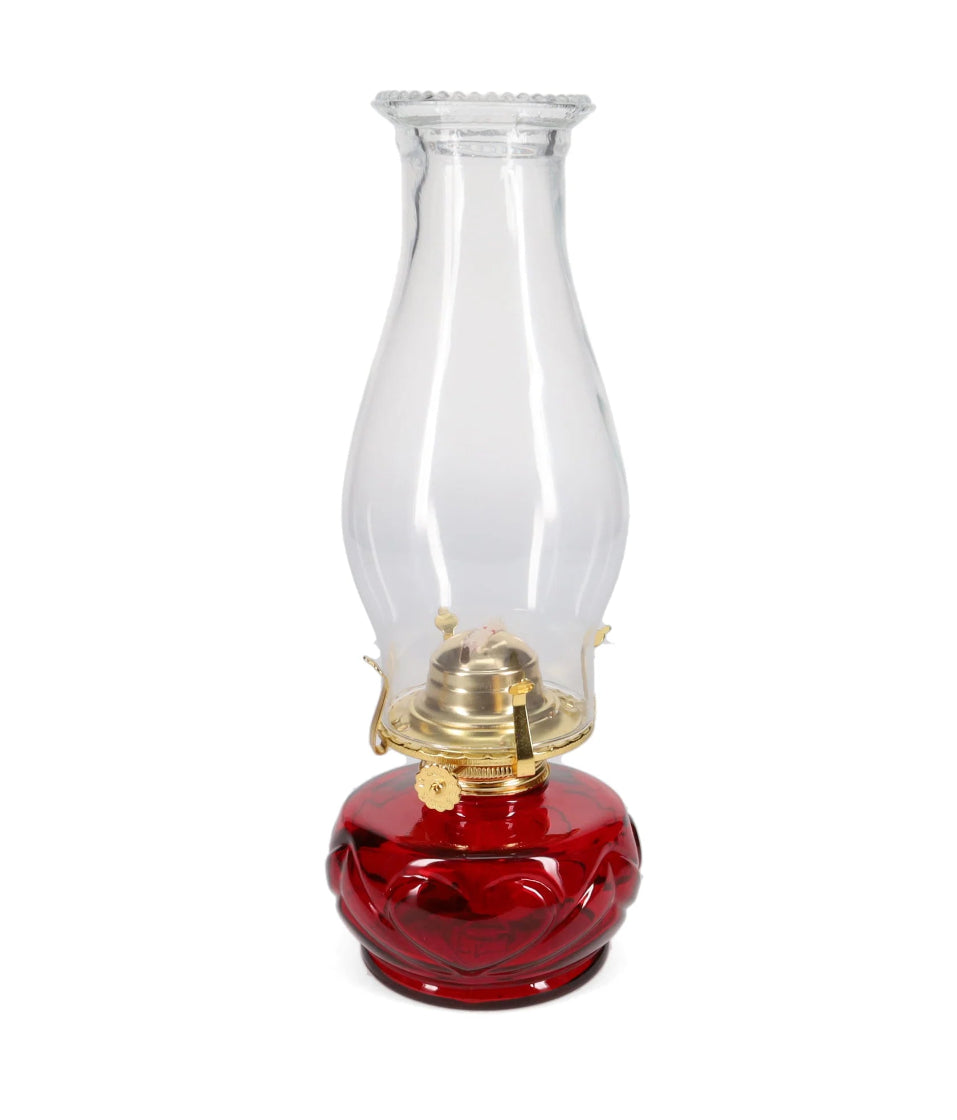 Red United Hearts Finger Lamp with Brass Plated Hardware