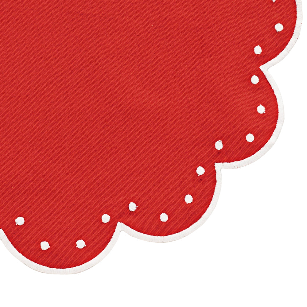 Placemats Round - Scallop Placemat Washable