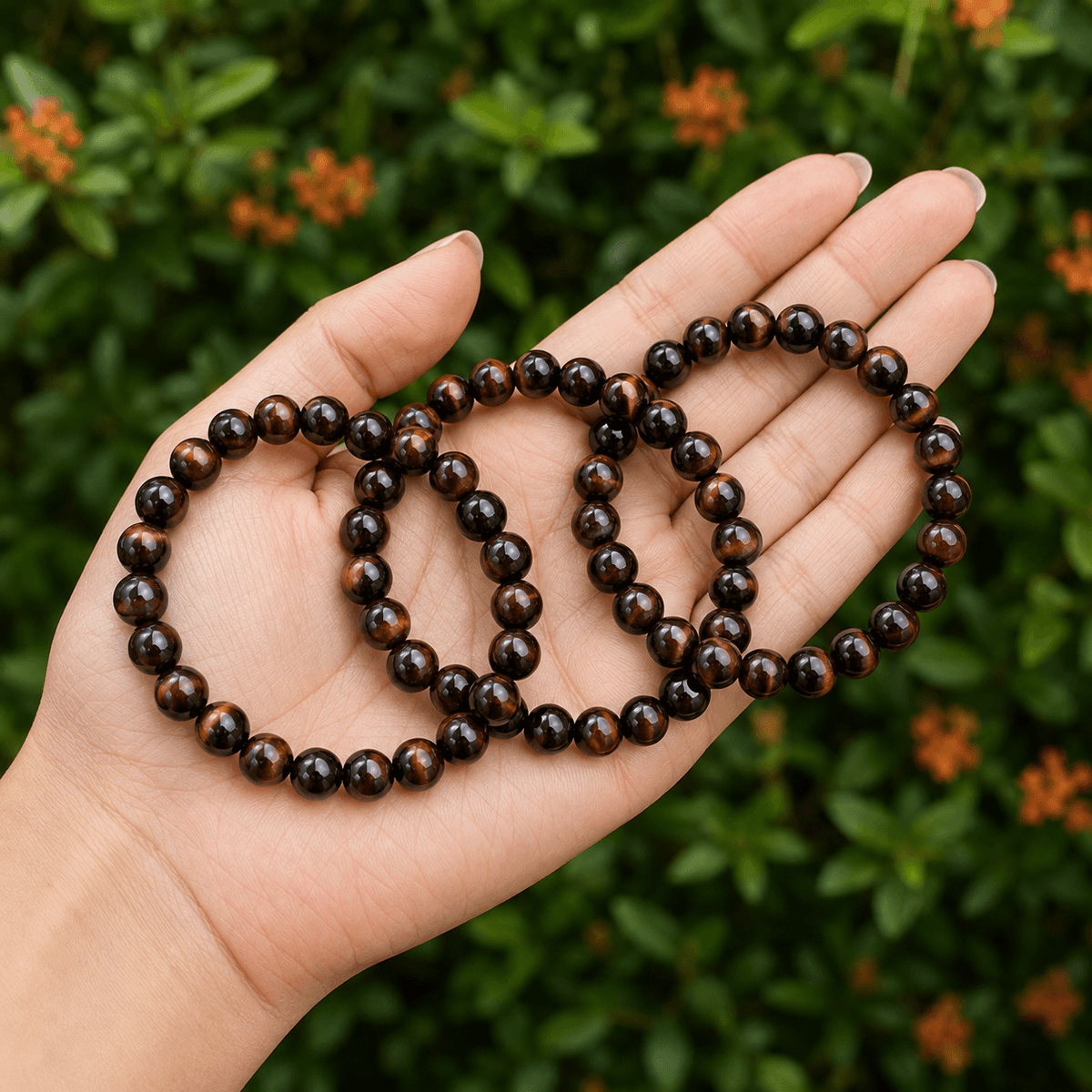 Red Tiger Eye Bracelet | Vintage Tiger Eye Bracelet (Happiness and Self Discovery)