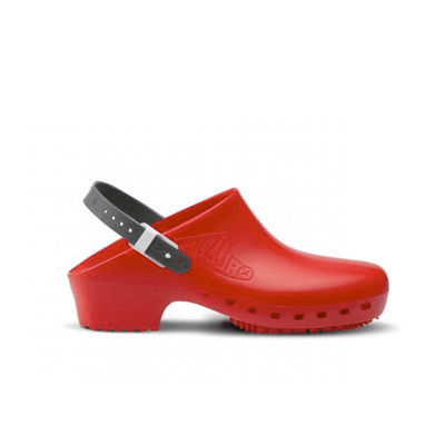 Calzuro Classic Red & Metallic Grey