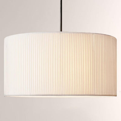 19 Silk Drum Pendant Light 3-Light E26 Brass Bronze Fixture