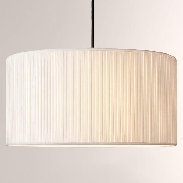 19 Silk Drum Pendant Light 3-Light E26 Brass Bronze Fixture