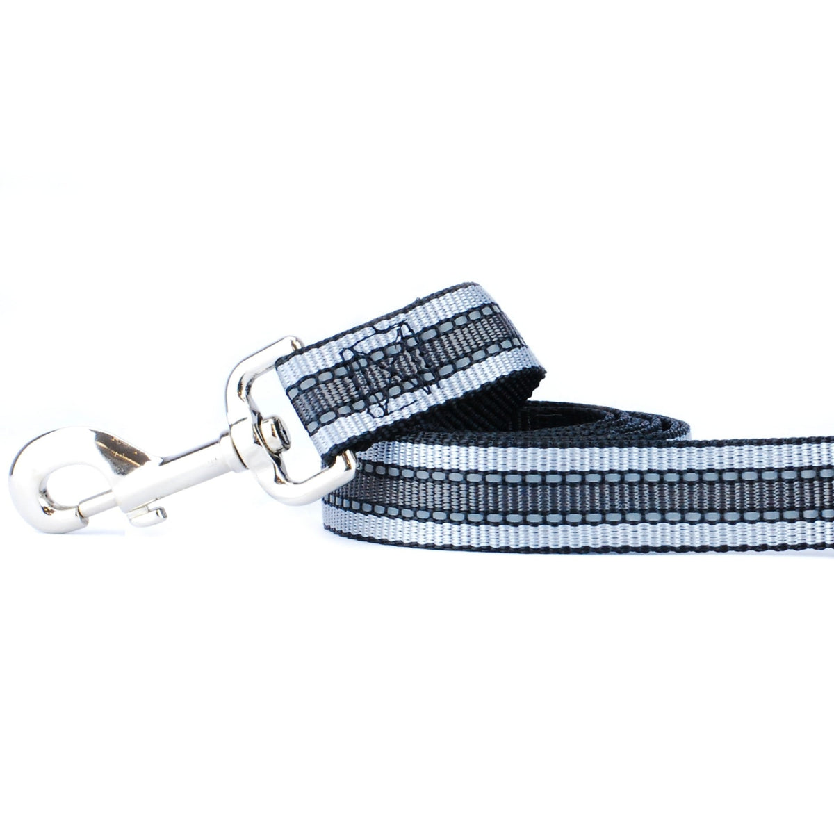 Reflective Black Nylon Dog Leash