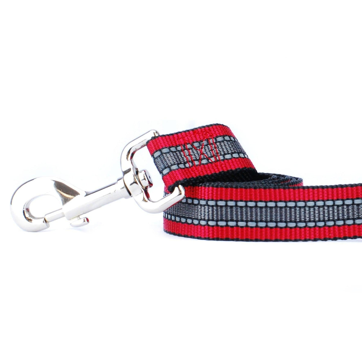 Reflective Red Nylon Dog Leash