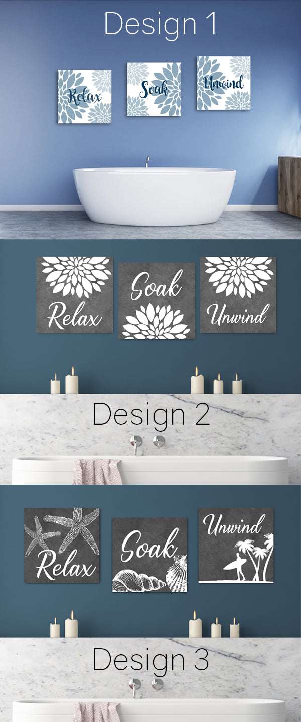 Relax Soak And Unwind Wall Art