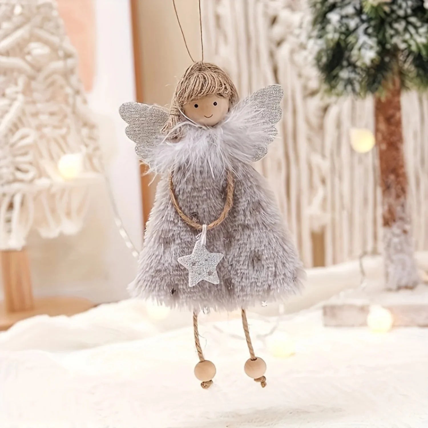 Resin Angel Doll Pendants for Christmas Tree Decorations