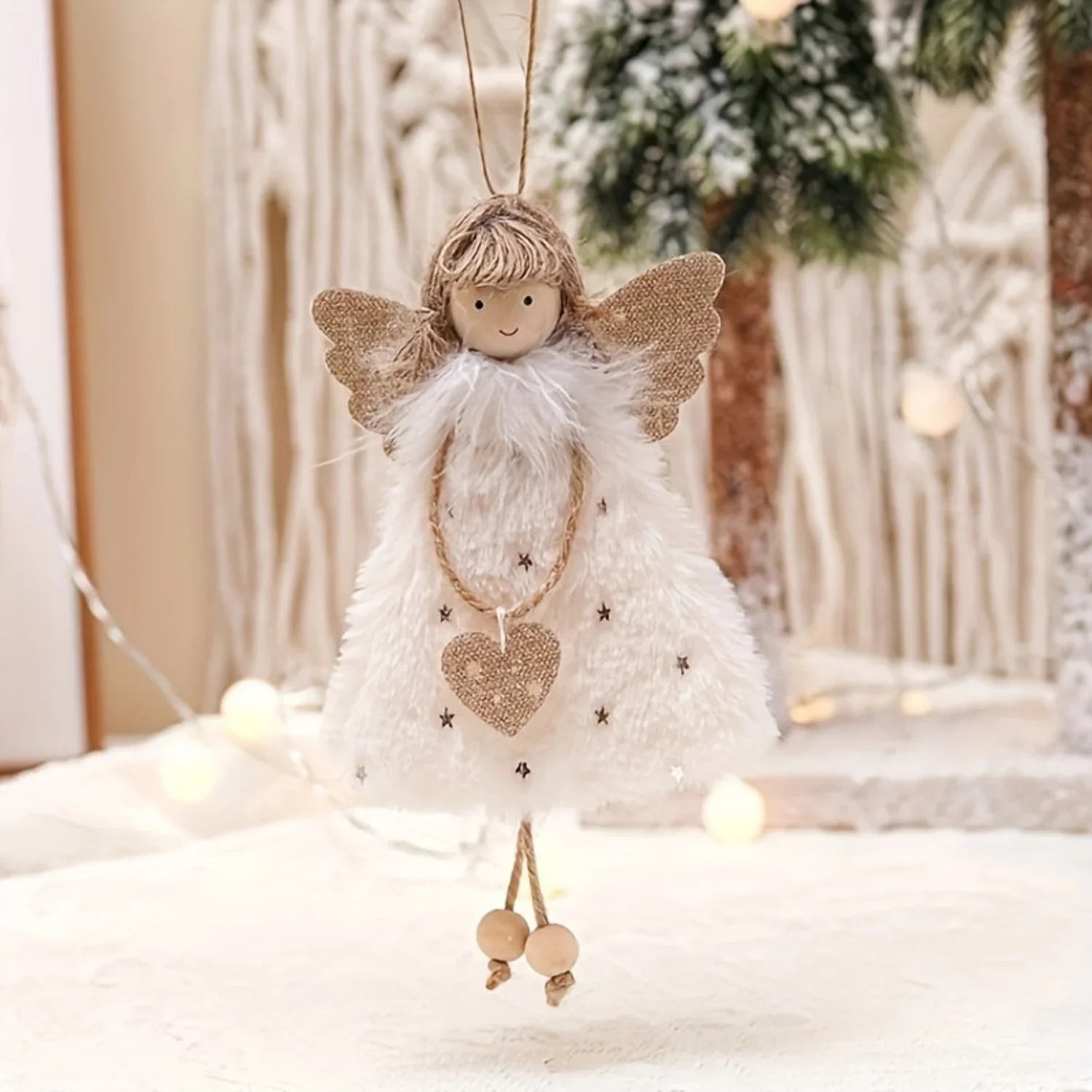 Resin Angel Doll Pendants for Christmas Tree Decorations