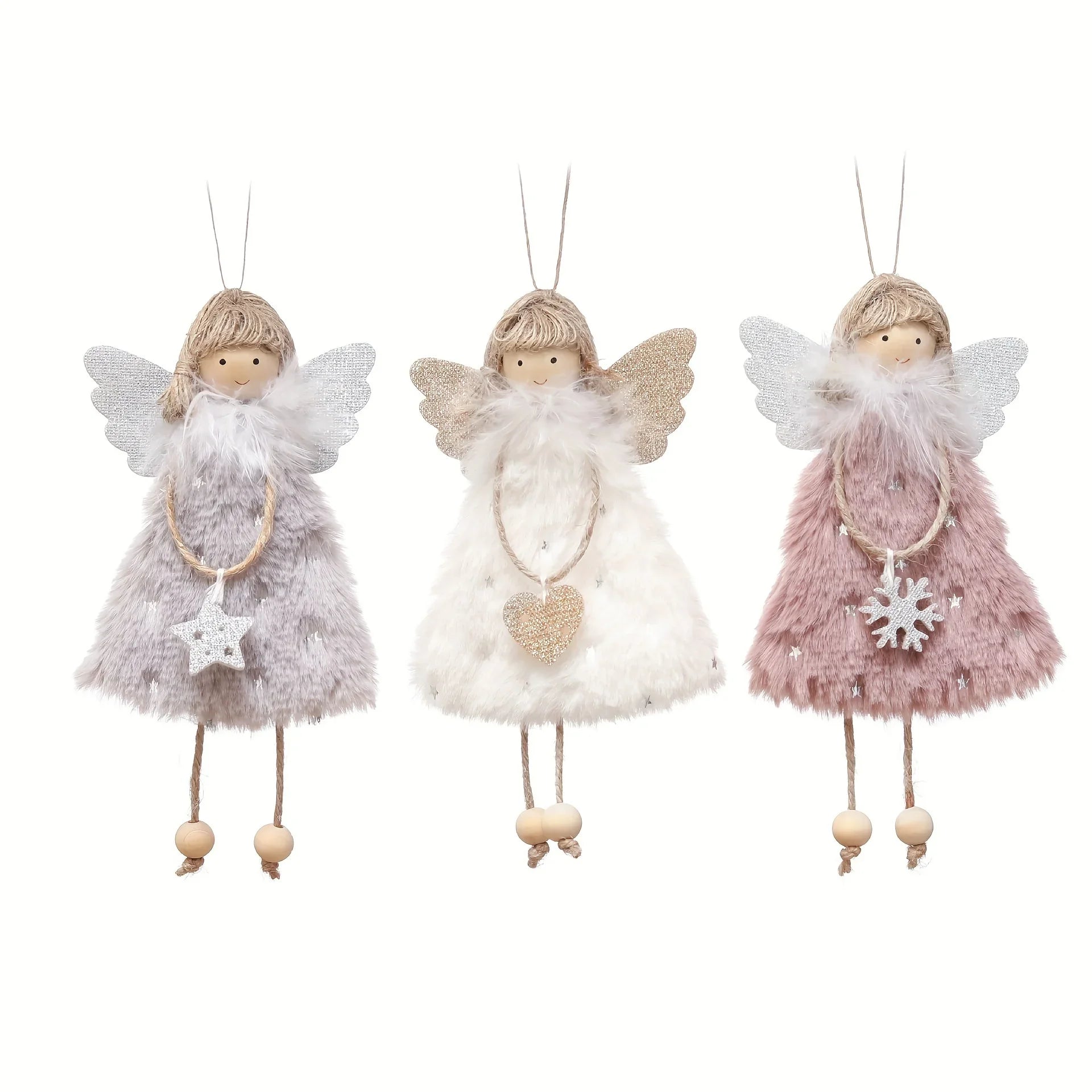 Resin Angel Doll Pendants for Christmas Tree Decorations