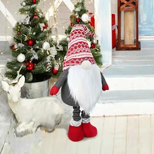 Resin Standing Christmas Gnome 40 Inch Extra Large Holiday Decor