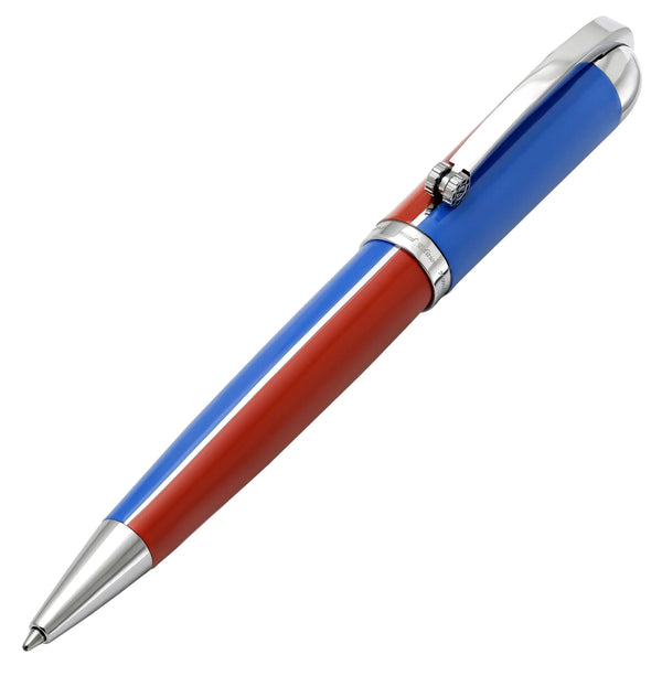 Visionary® Brass & Aluminum Enameled Ballpoint Pen - Red / Blue - Gifts for You 'n Me