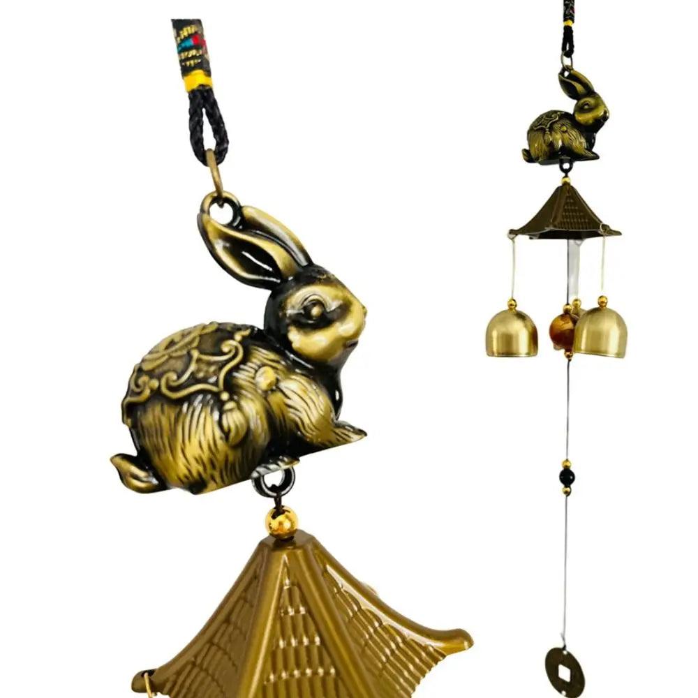 Retro Wind Chimes Copper Wind Bell Hanging Pendants Garden Decorations Outdoor Oriental Lucky Pendants