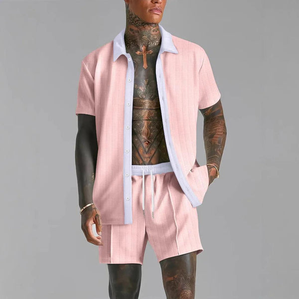 Retro cool summer Men's beach shorts set
