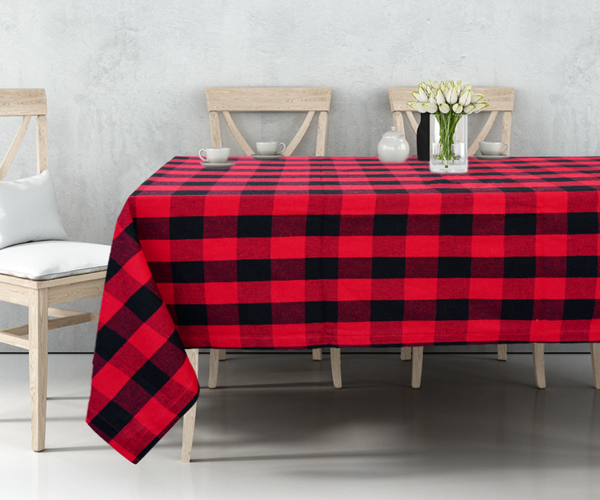 Red and Black Tablecloth