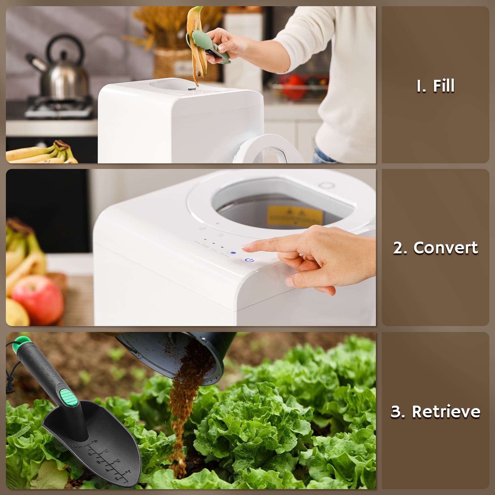Revive Electric Kitchen Composter, Visual Version Airthereal