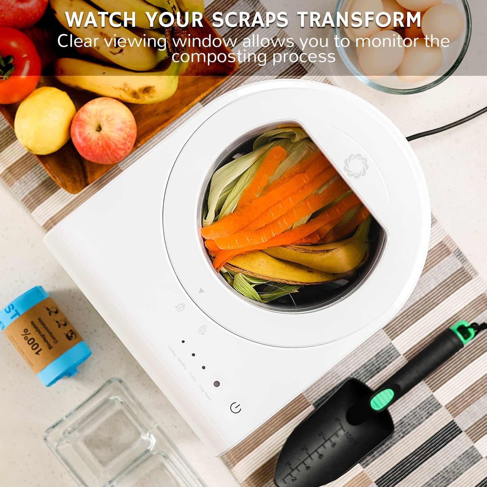 Revive Electric Kitchen Composter, Visual Version Airthereal