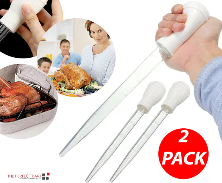 2-Pack Heatproof Meat Baster Set 30ML