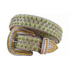 Green Bling Western Rhinestone Belt