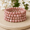 Rhodochrosite Bracelet | Rhodochrosite Crystal Bracelet (Compassion and Relaxation) - 4mm