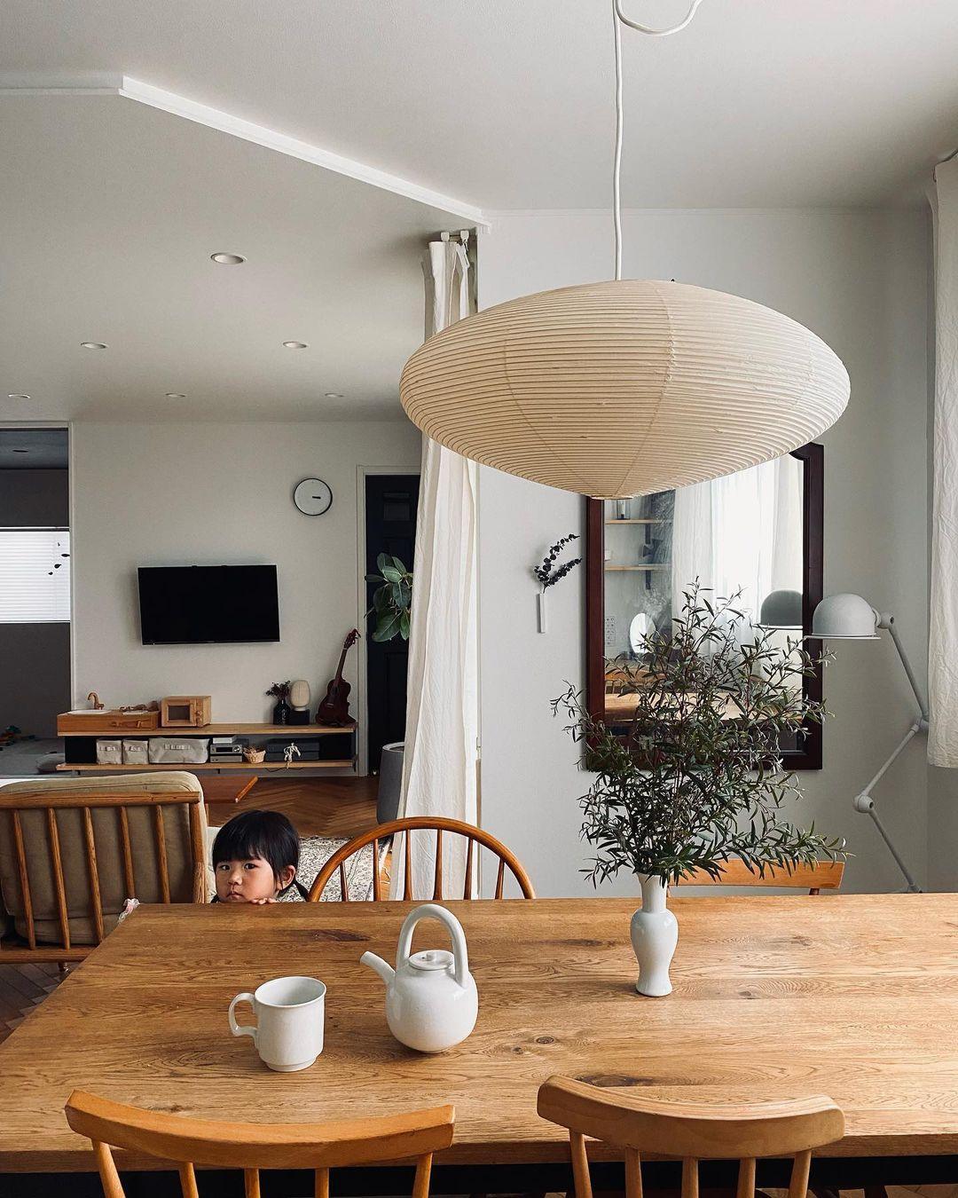Akari Oval Pendant Swag Light 19.7
