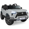 Ride on Car 24V 4WD Licensed LEXUS GX550 Electric Vehicle with Remote for Boys Girls Aged 3+-Grey - Gray