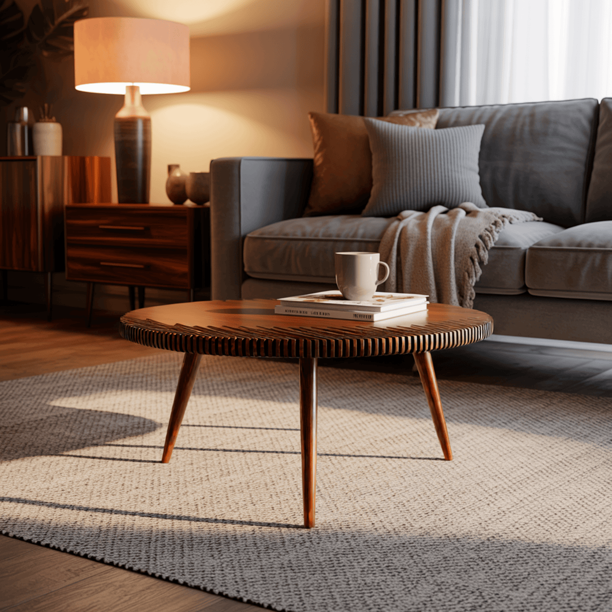 Rivaro Round Handcrafted Coffee Table