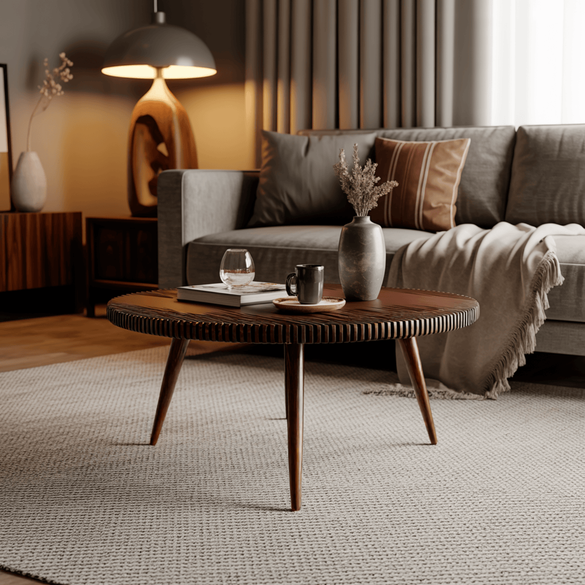 Rivaro Round Handcrafted Coffee Table