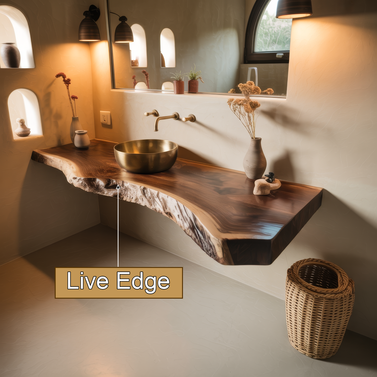 Riverbend Solid Wood Floating Bathroom Vanity