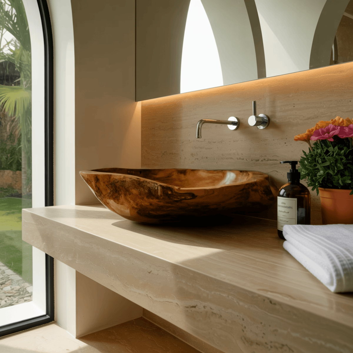 Rivermold Live Edge Wood Vessel Sink