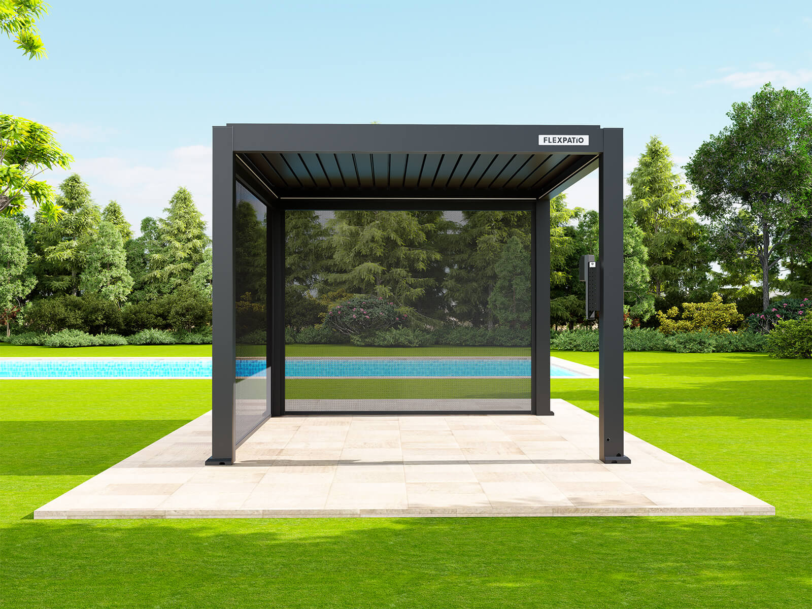 Motorized Roller Shades FlexPatio